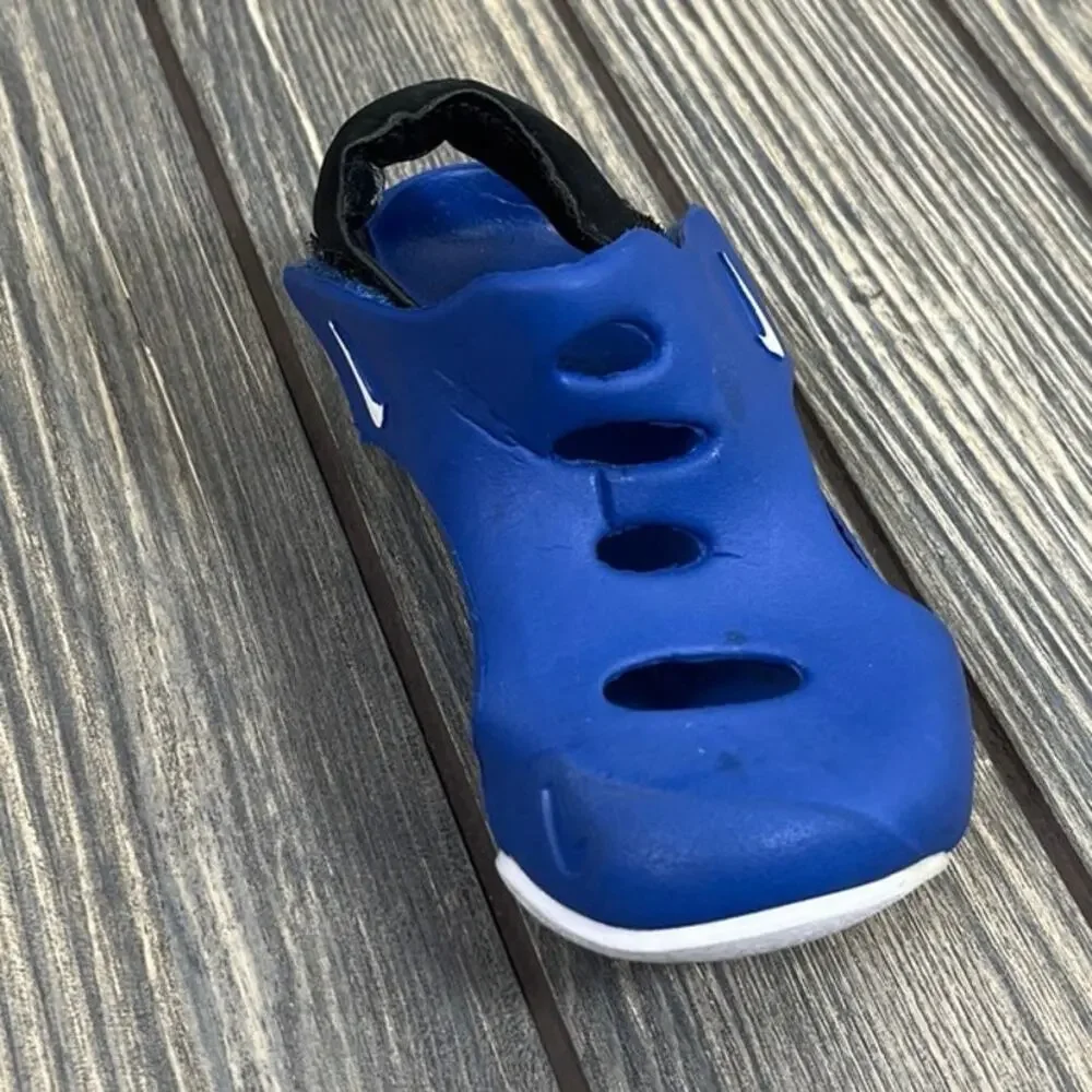 Nike Sunray Protect 3 Toddler KId Sandals Blue Black‎ White Size 6C Summer Beach
